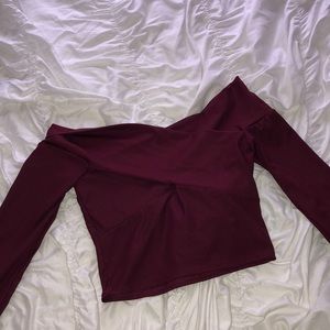 Off the shoulder crop top